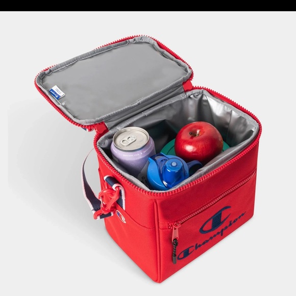 NWOT champion Men's Sweatshirt WITH match insulated lunchbox Size L. Bundle!! - Picture 12 of 13